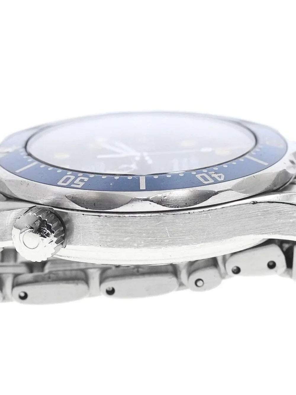 OMEGA Seamaster300 2561.80 Date Navy Dial Quartz Boy's Watch_958561